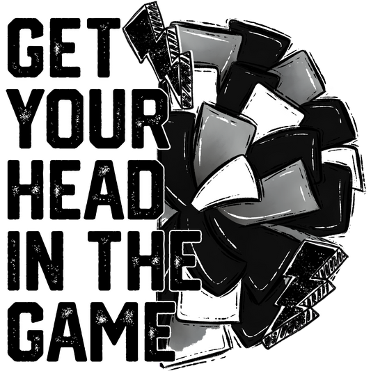 Get Your Head in the Game Sports Motivation Poster