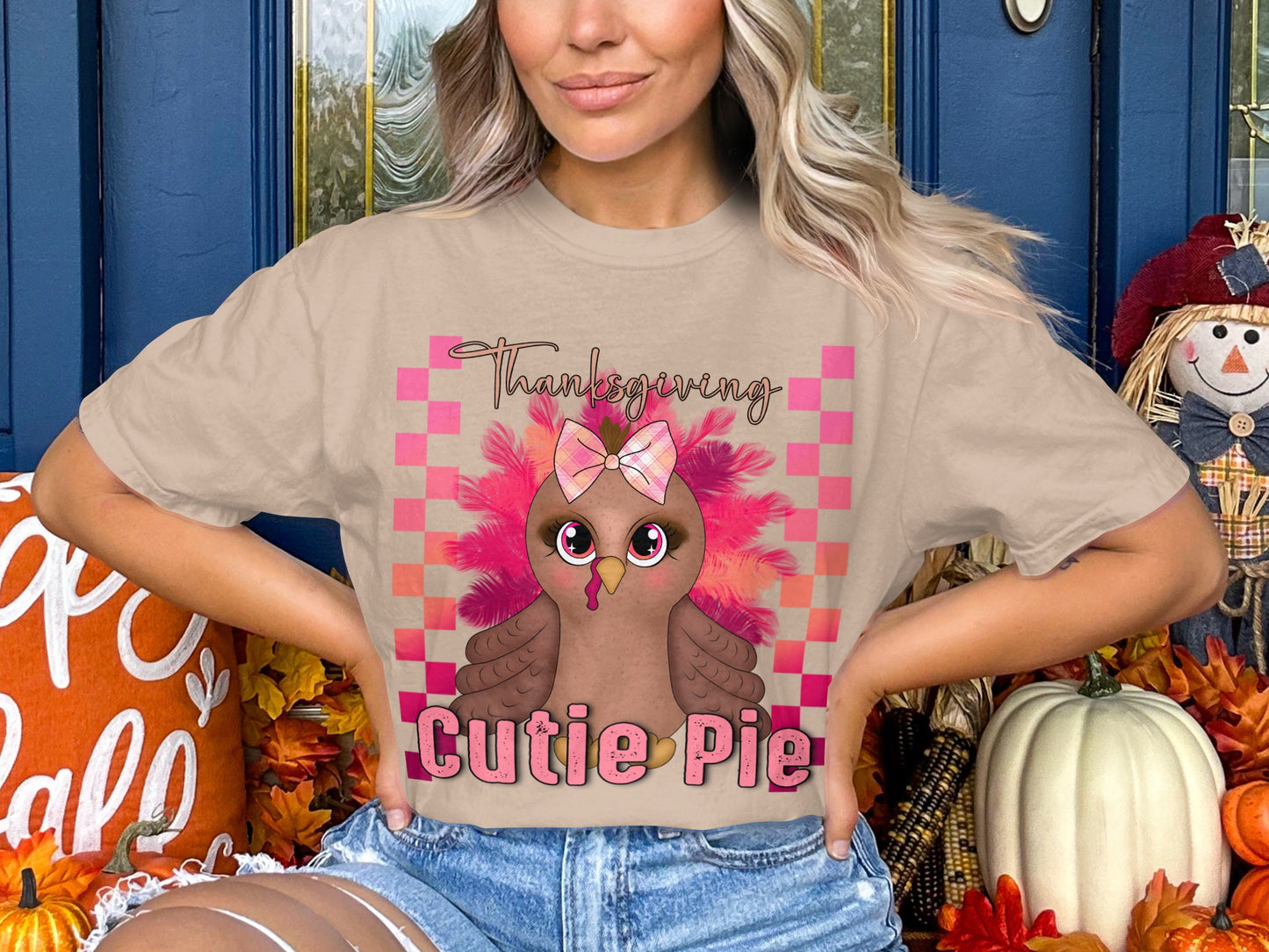 Thanksgiving Cutie Pie Graphic T-shirt