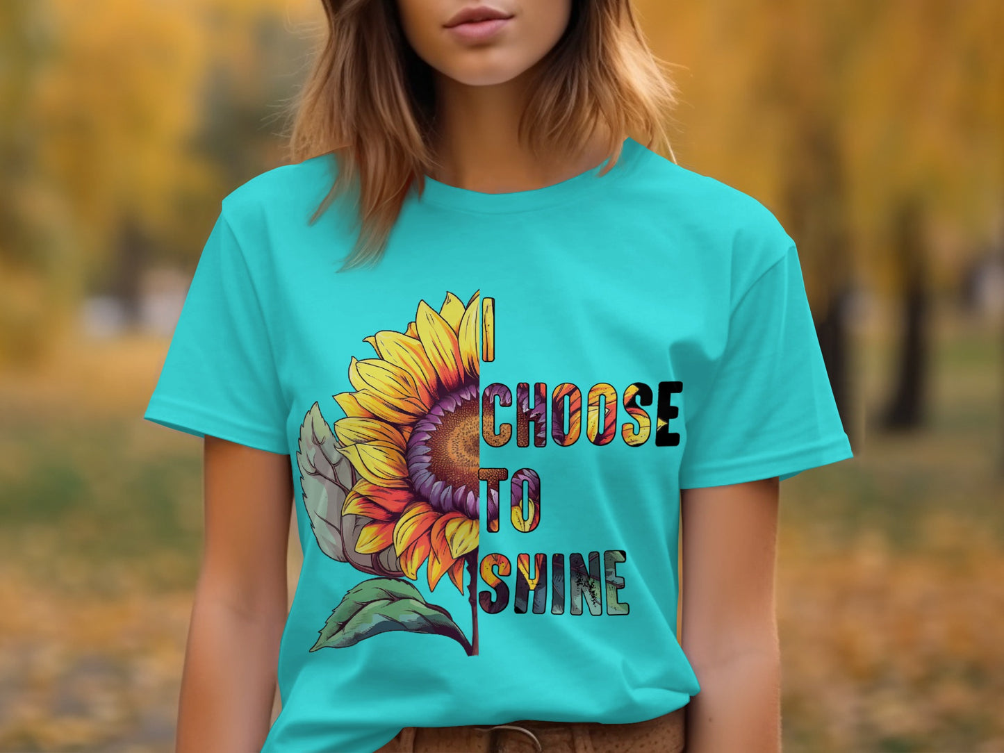 I Choose to Shine Sunflower Graphic Tee