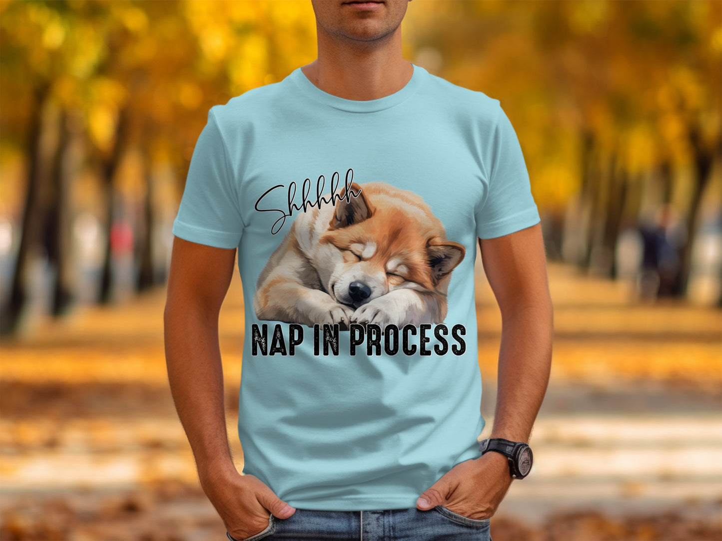 Shhhhhh Nap In Process Cute Sleeping Dog Shirt