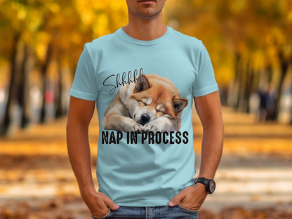 Shhhhhh Nap In Process Cute Sleeping Dog Shirt