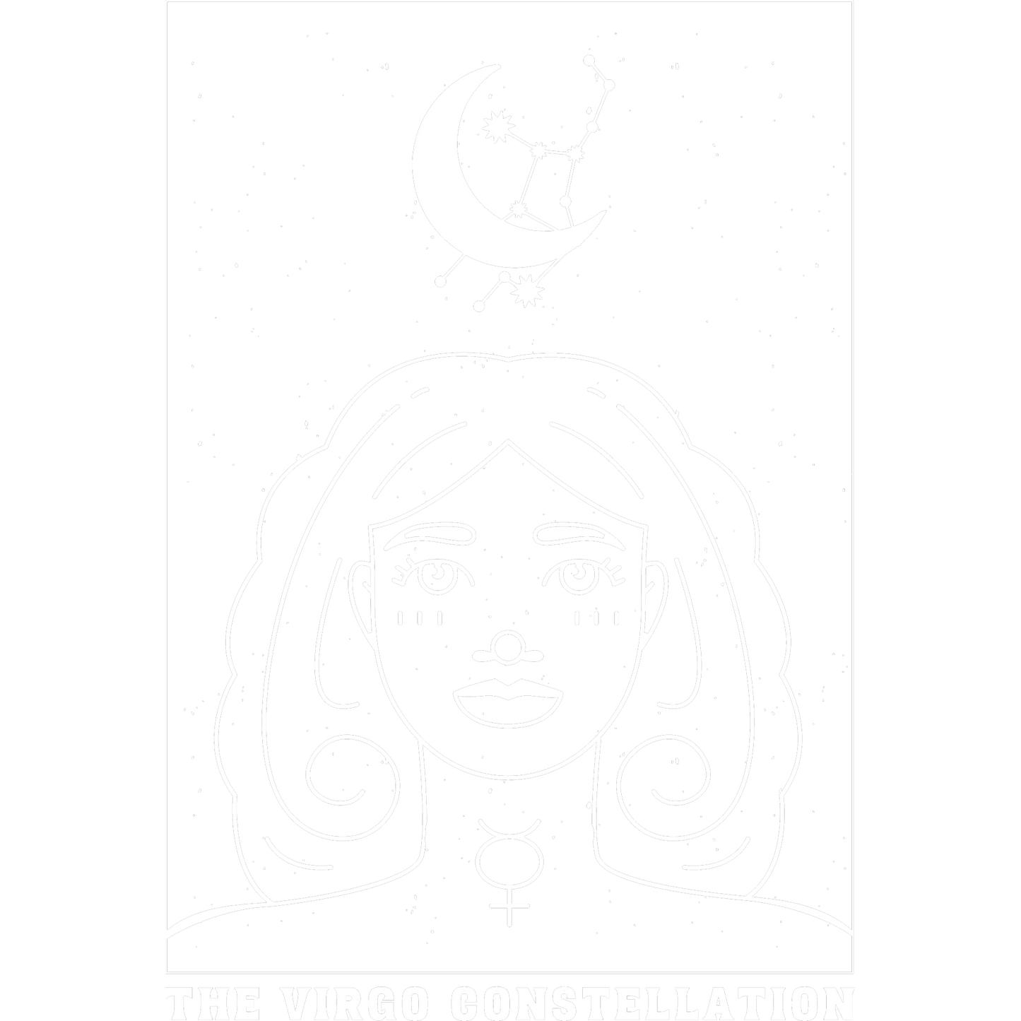 The Virgo Constellation Artistic Wall Decor