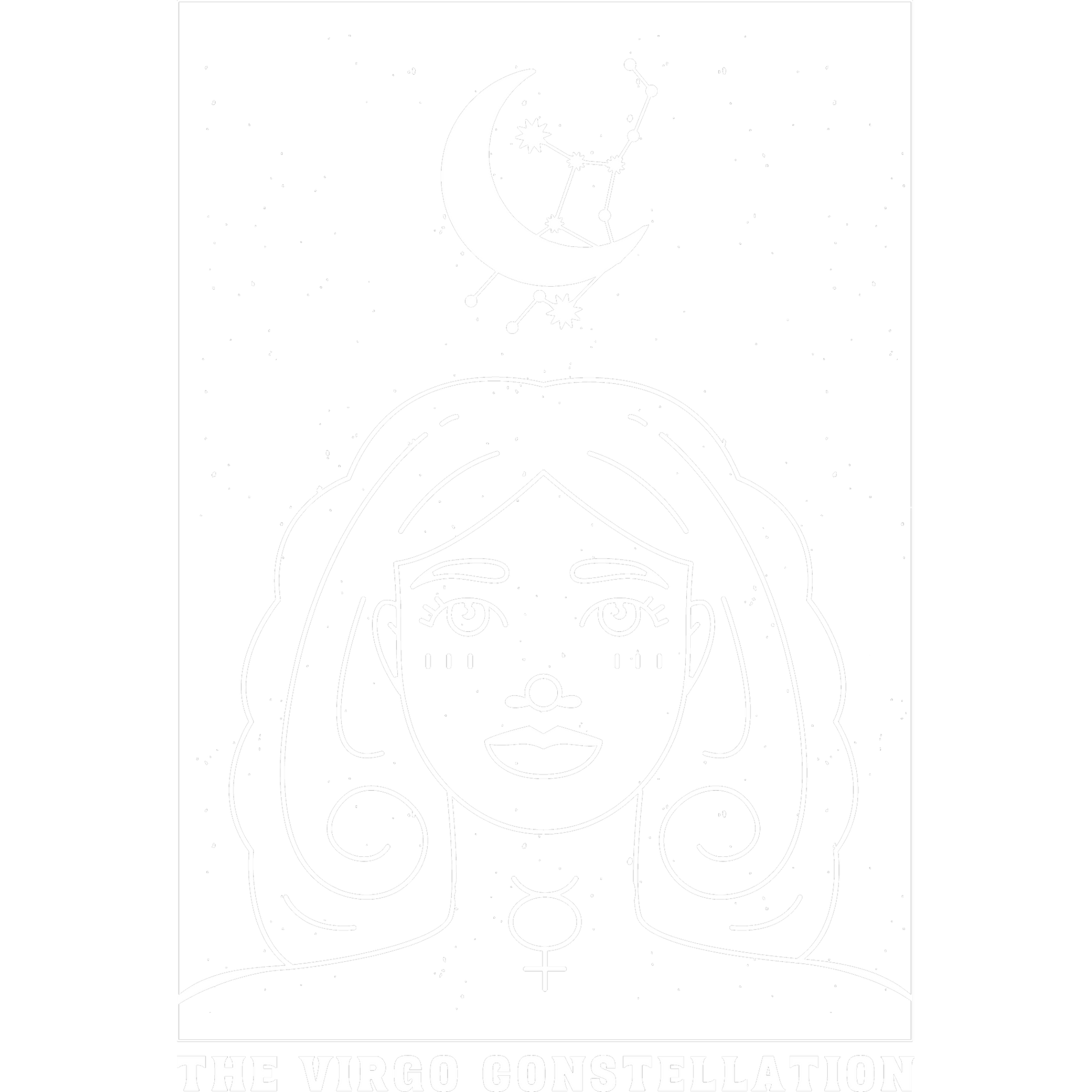 The Virgo Constellation Artistic Wall Decor