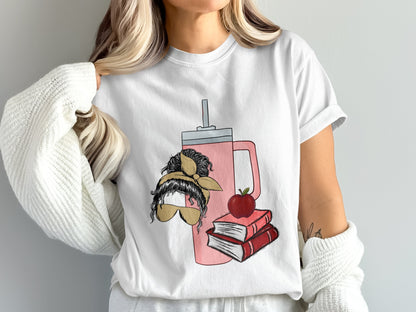 Stylish Graphic Tee with Trendy Accessories Design