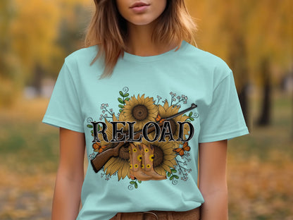 Reload Sunflowers and Butterflies Graphic Shirt