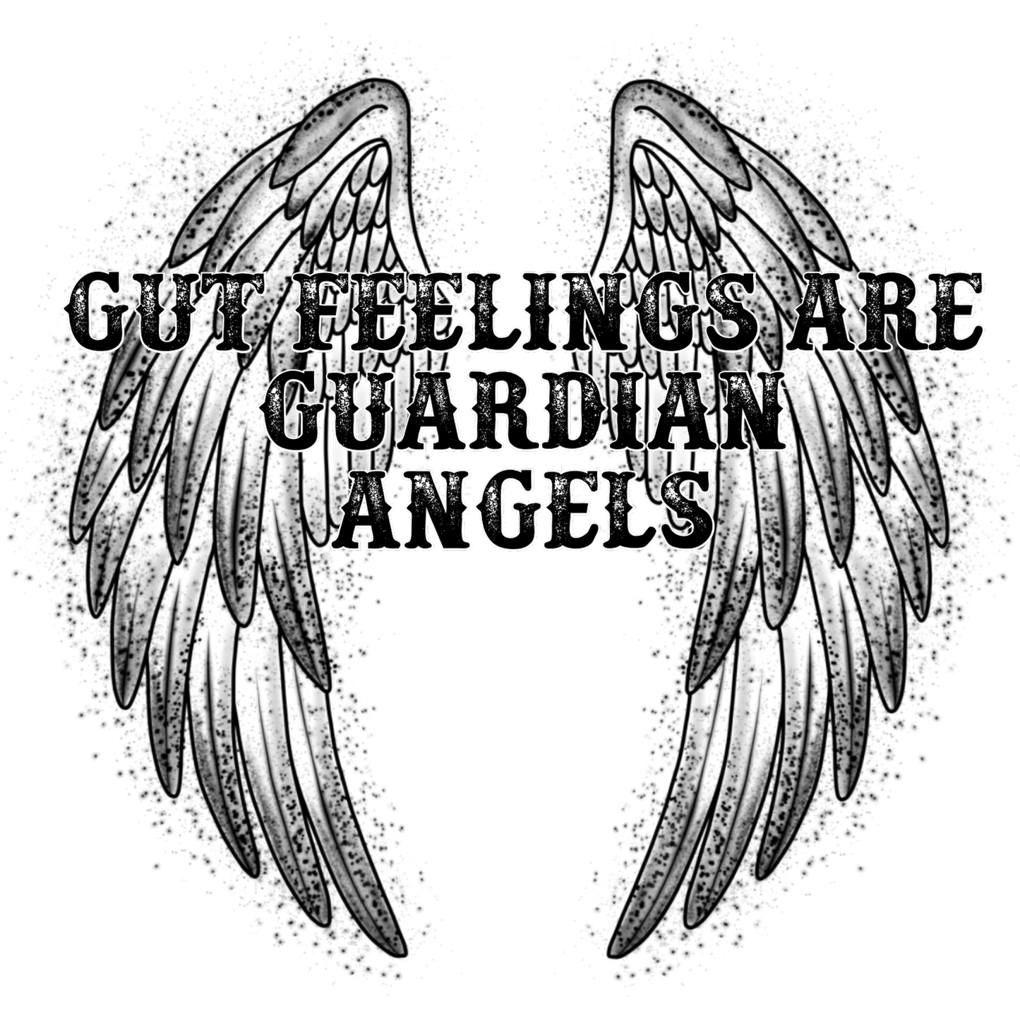 Inspirational Gut Feelings Are Guardian Angels Design