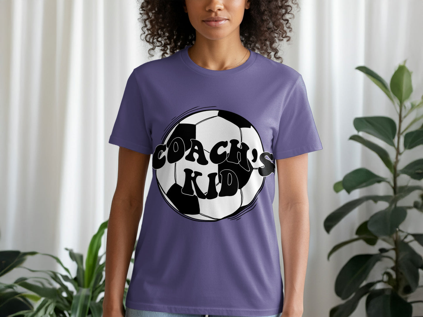 Coach's Kid Soccer Graphic Tee Ideal for Young Enthusiasts