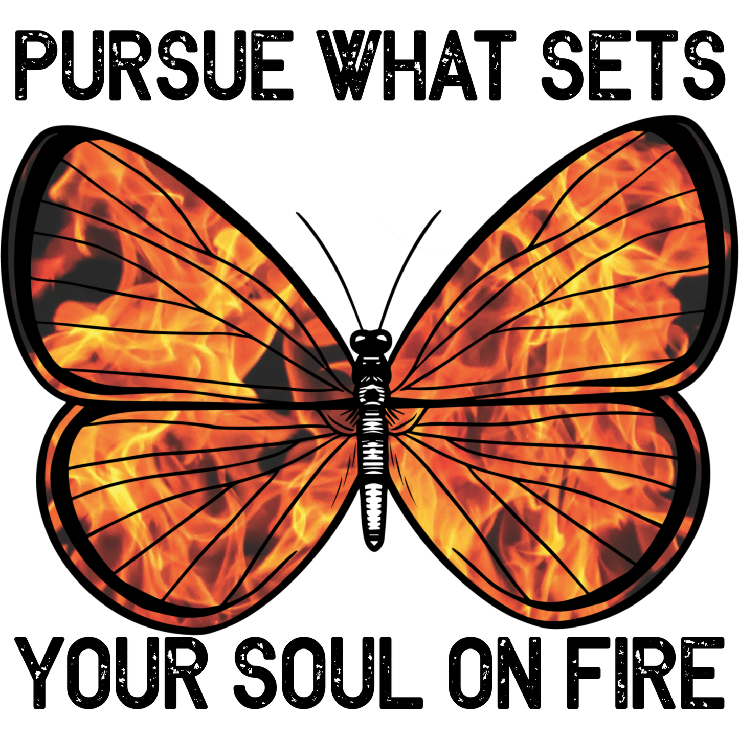 Pursue What Sets Your Soul On Fire Butterfly Art