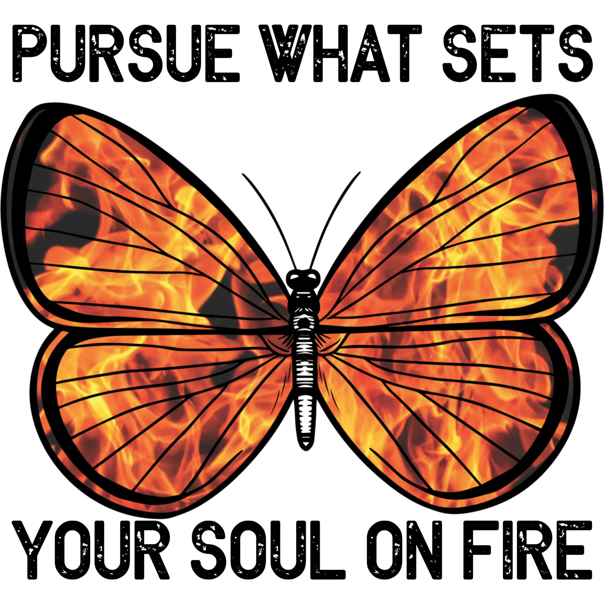 Pursue What Sets Your Soul On Fire Butterfly Art