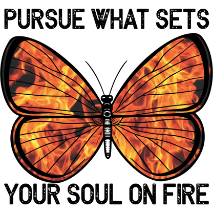 Pursue What Sets Your Soul On Fire Butterfly Art