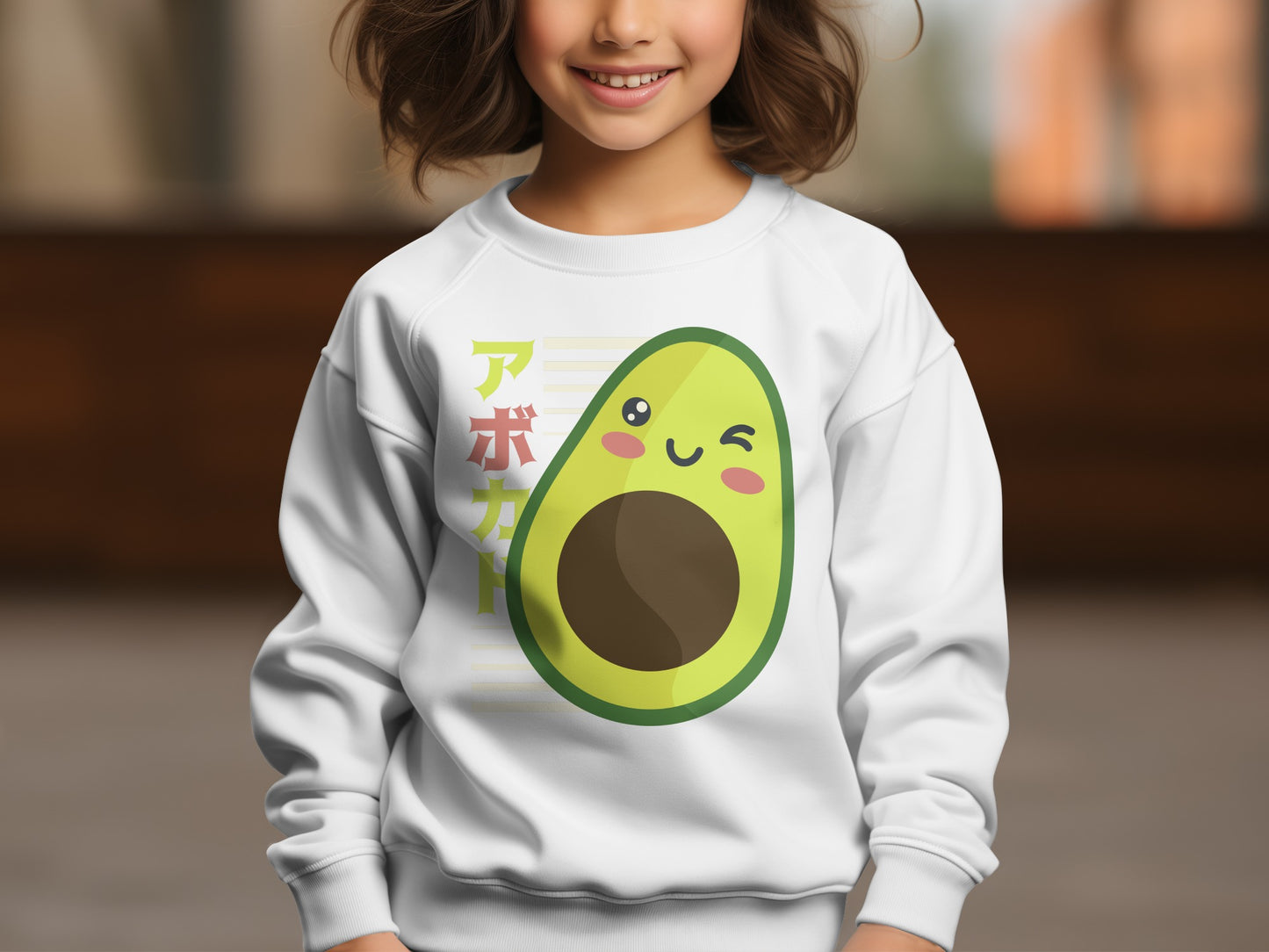 Adorable Avocado Graphic Kids' Sweatshirt Product