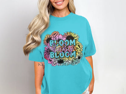 Bloom Baby Bloom Graphic T-Shirt with Floral Design