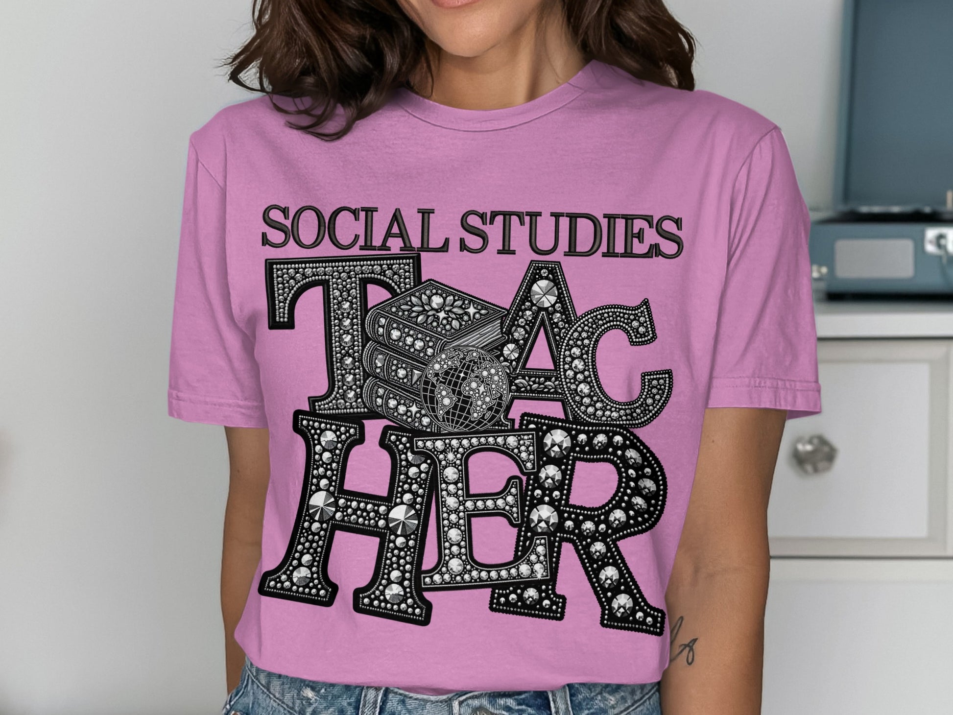 Social Studies Teacher Graphic T-Shirt