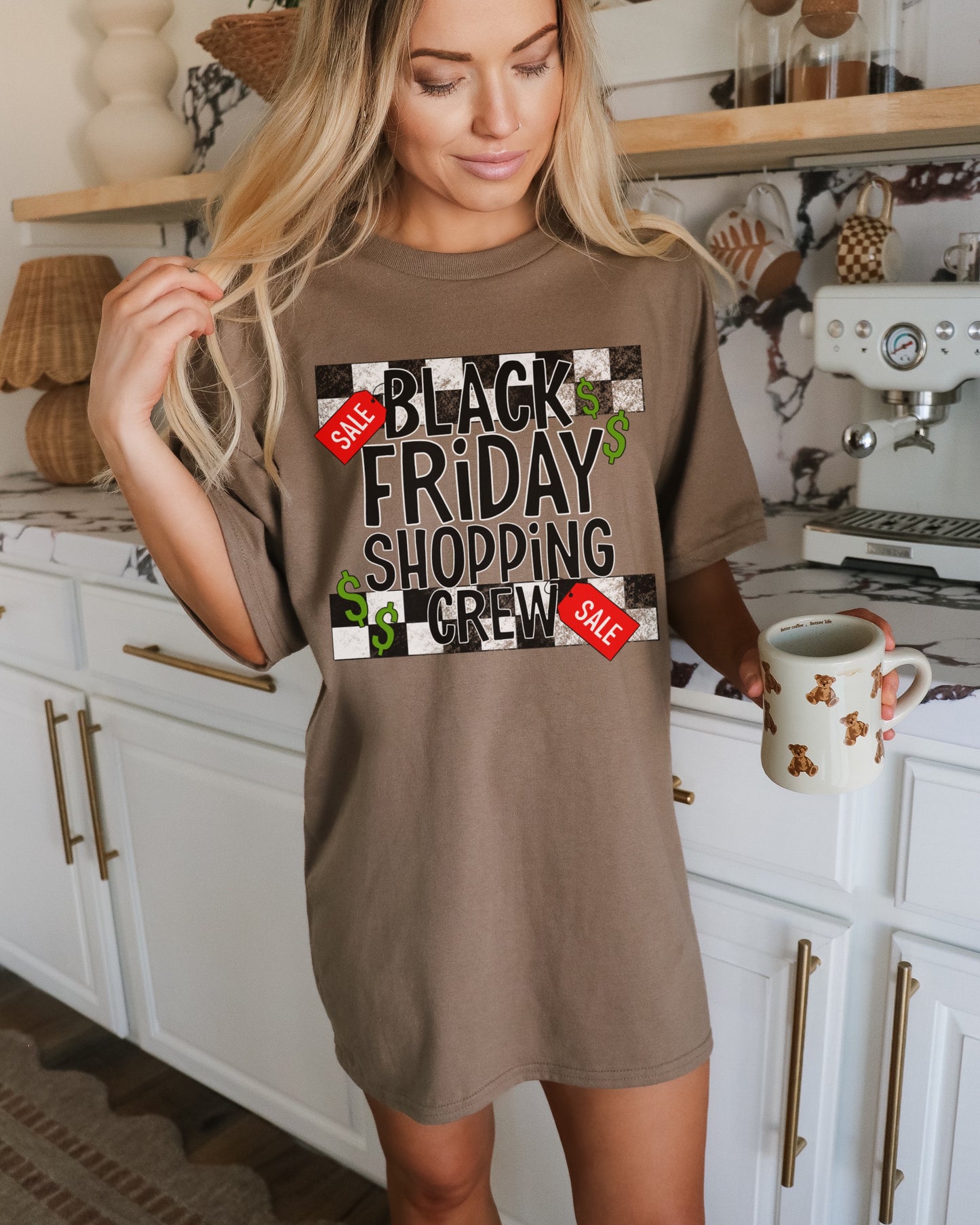 Black Friday Sale Shopping Crew Shirt Graphic Tee