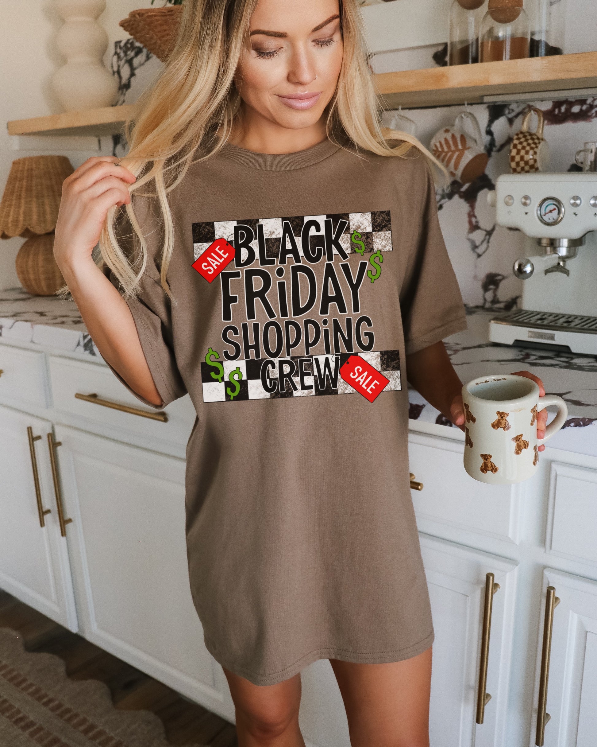 Black Friday Sale Shopping Crew Shirt Graphic Tee