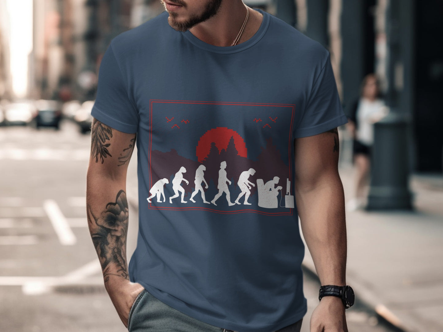 Evolution of Gamer Graphic Tee for Stylish Looks