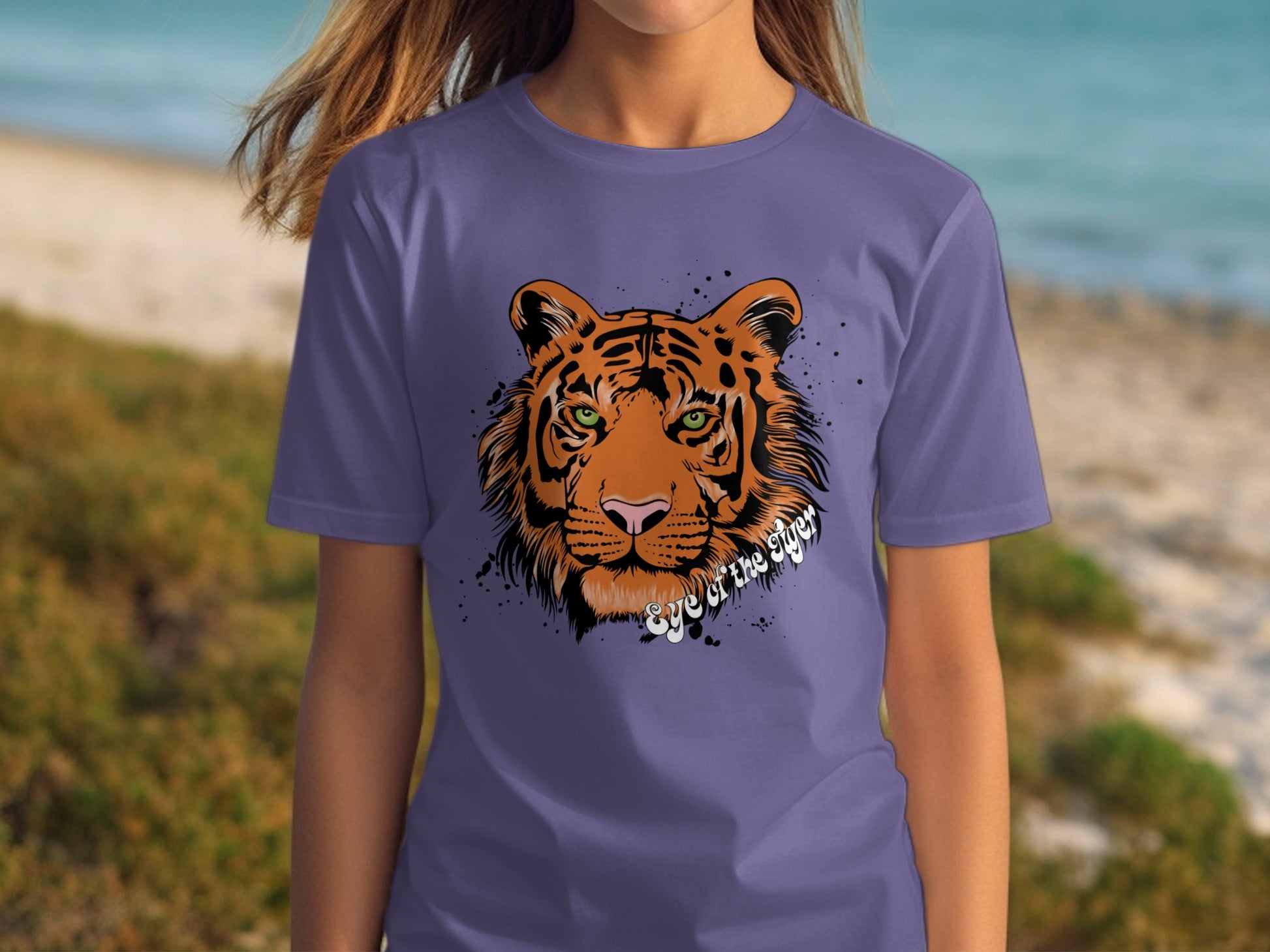 Fierce Tiger Graphic Tee Living on the Edge Shirt