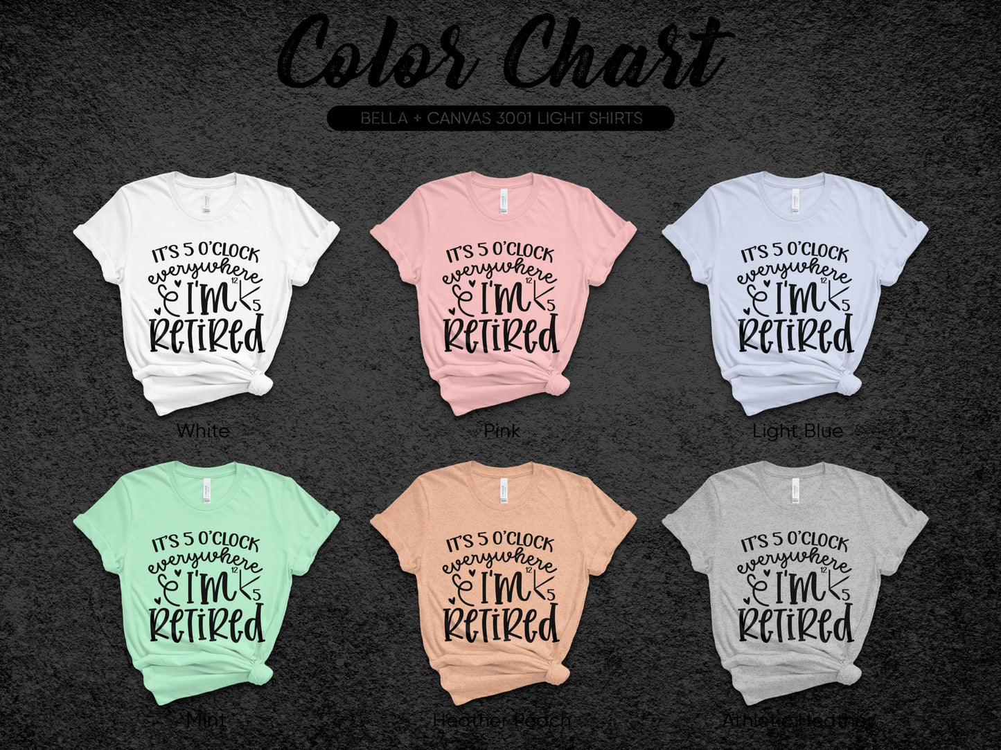 It's 5 O'clock Everywhere I'm Retired T-shirt