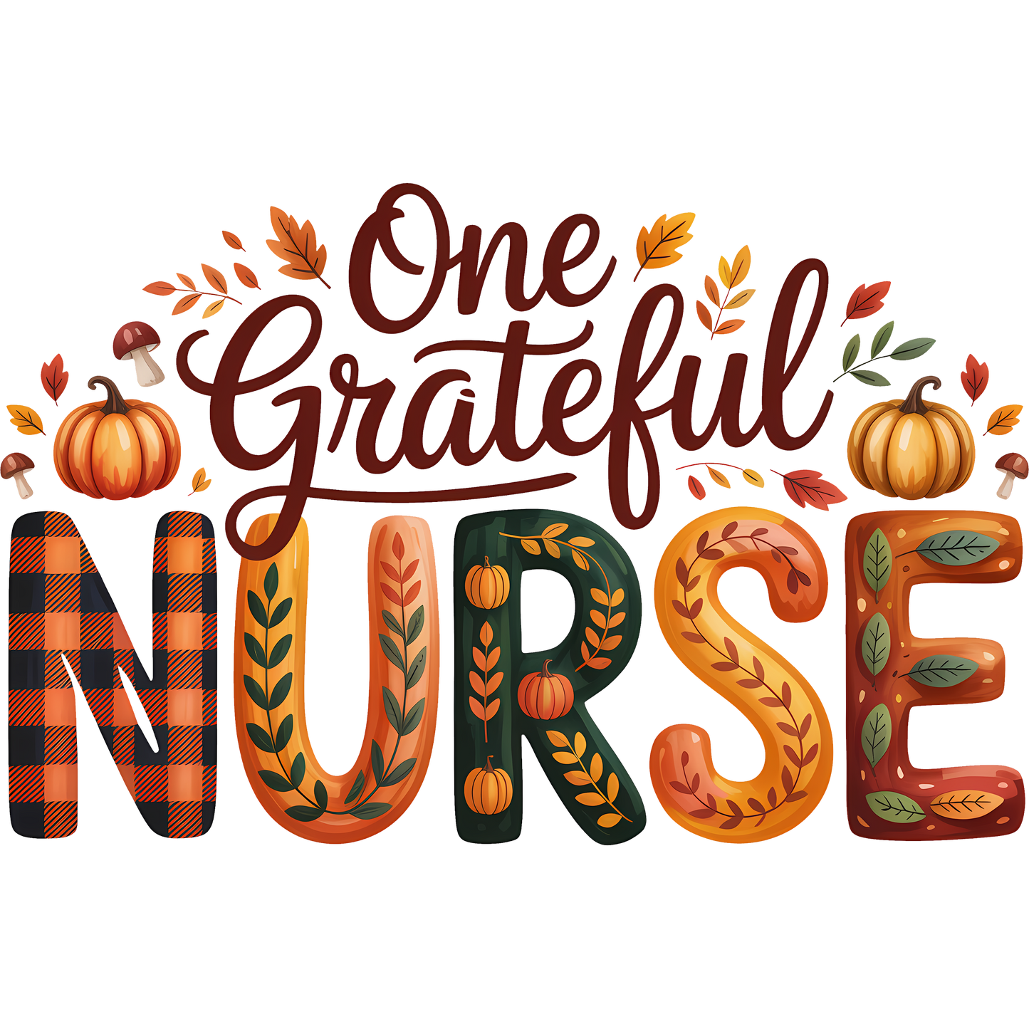 One Grateful Nurse Thanksgiving Decor product