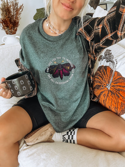 Try To Impress Butterfly Graphic Sweatshirt Casual Top