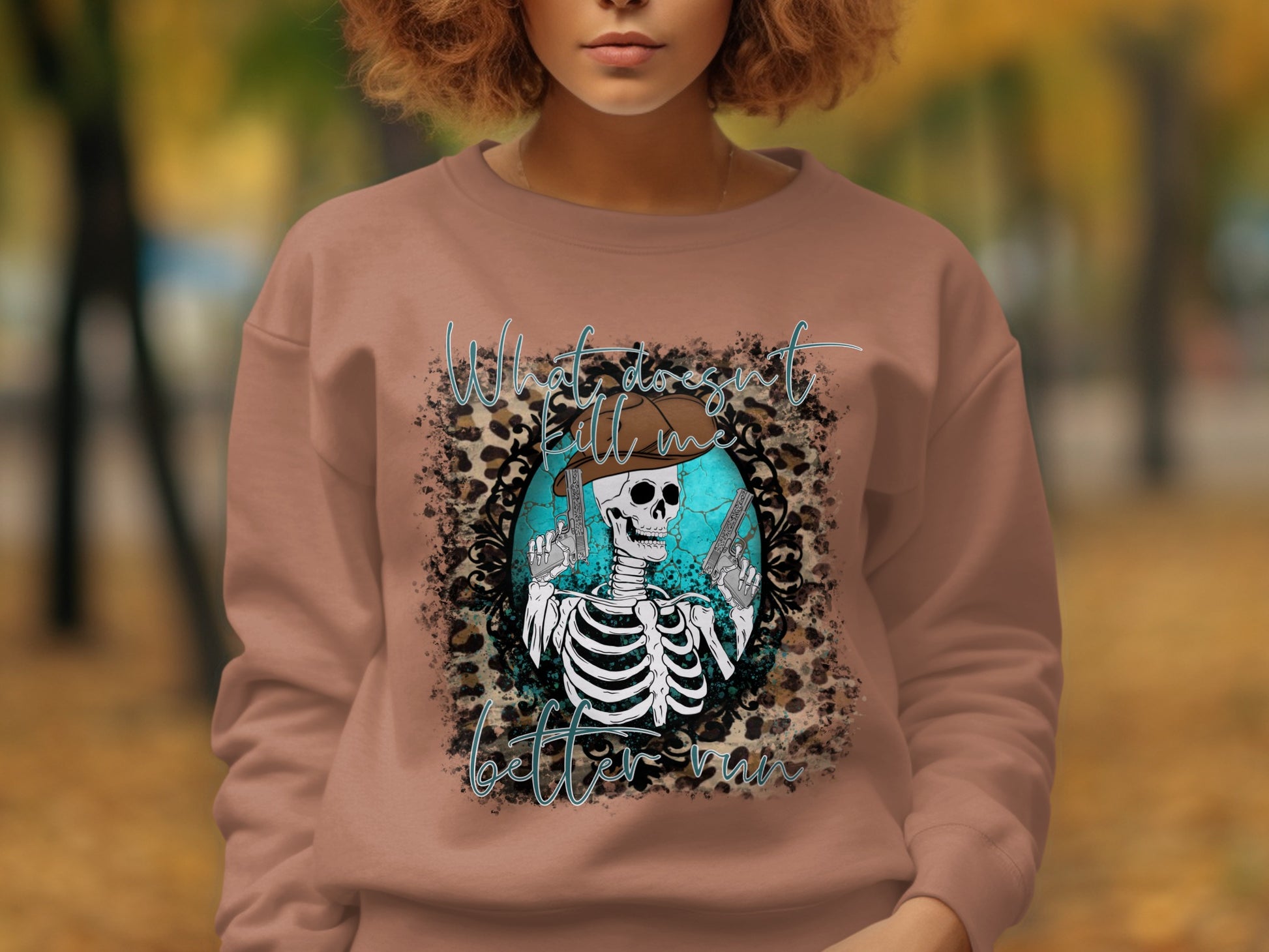 What Doesn't Kill Me Better Run Graphic Sweater