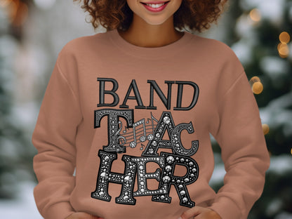 Band Teacher Decorative Letters Sweatshirt