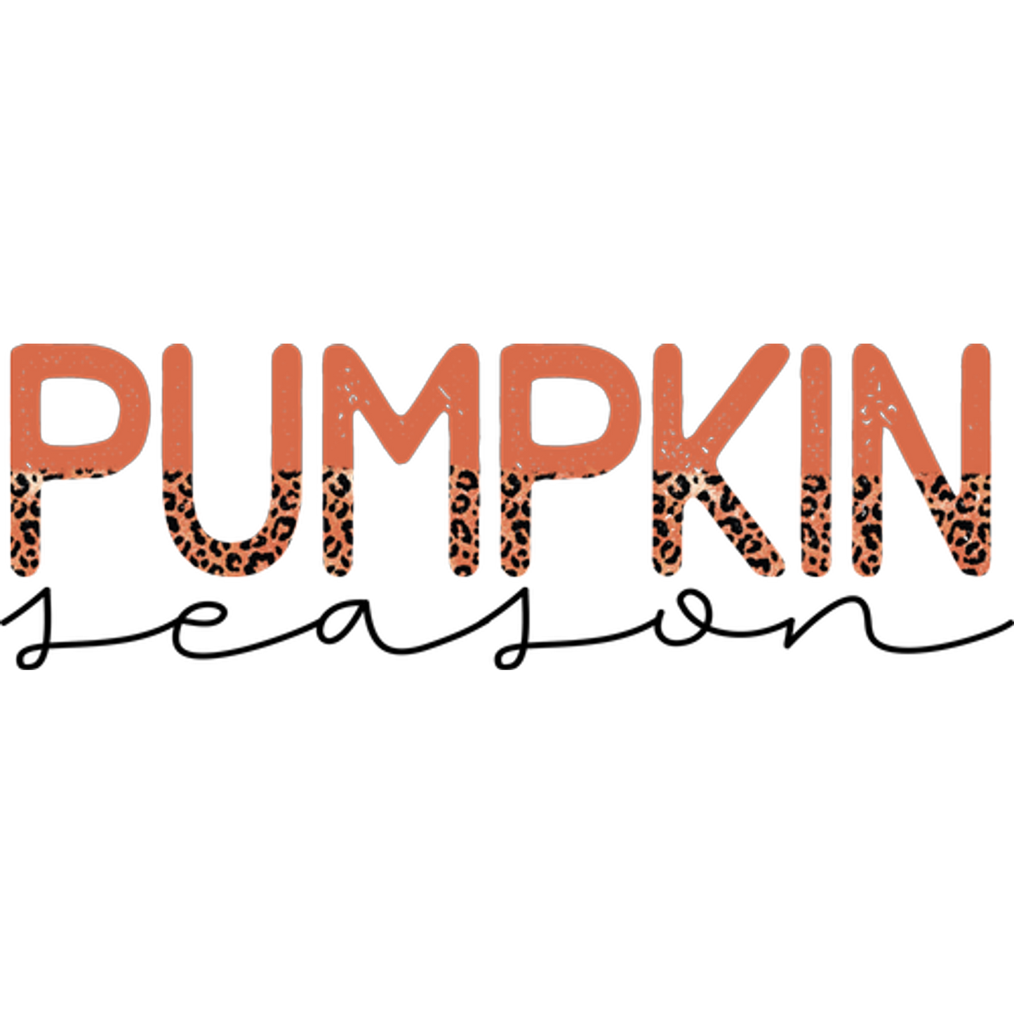 Pumpkin Season Leopard Print Design Product