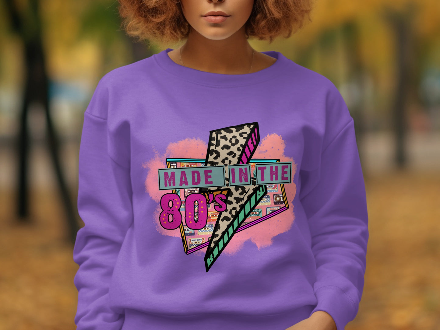 Made in the 80's stylish vibrant sweatshirt