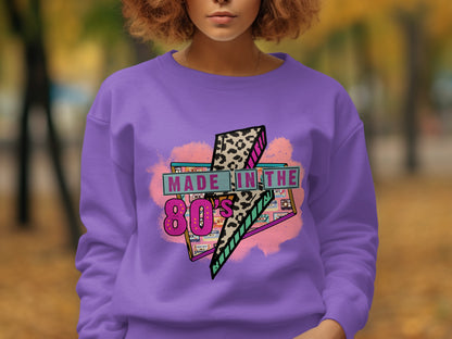Made in the 80's stylish vibrant sweatshirt