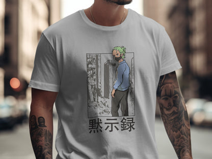 Anime Character Design Silent Record T-Shirt