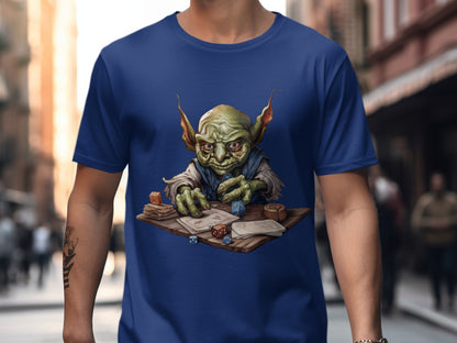 Dice Rolling Goblin Illustration T-Shirt