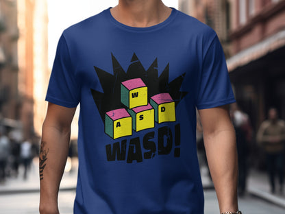 Retro Gaming WASD Graphic Tee Shirt