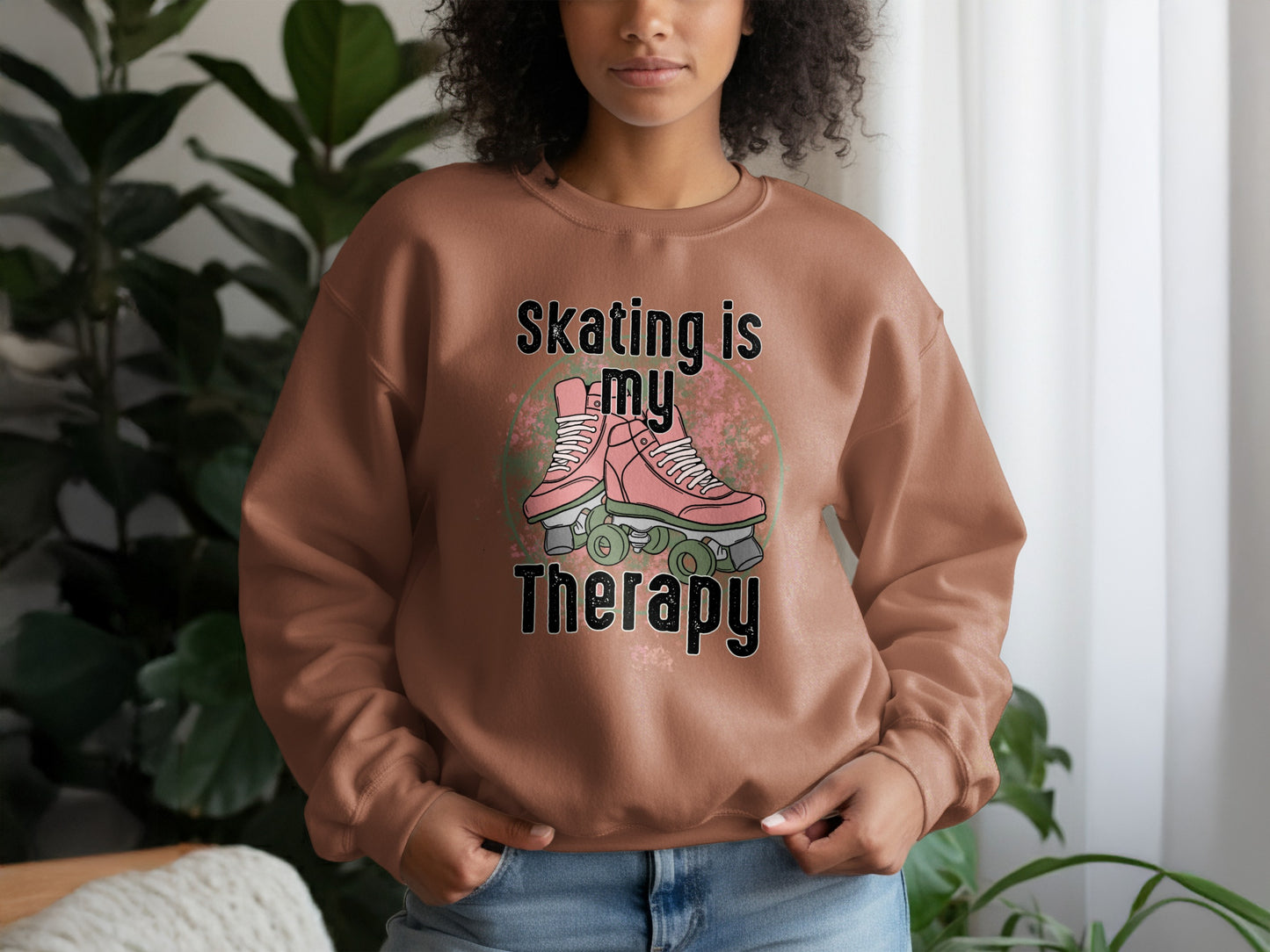 Skating is My Therapy Comfortable Sweatshirt product