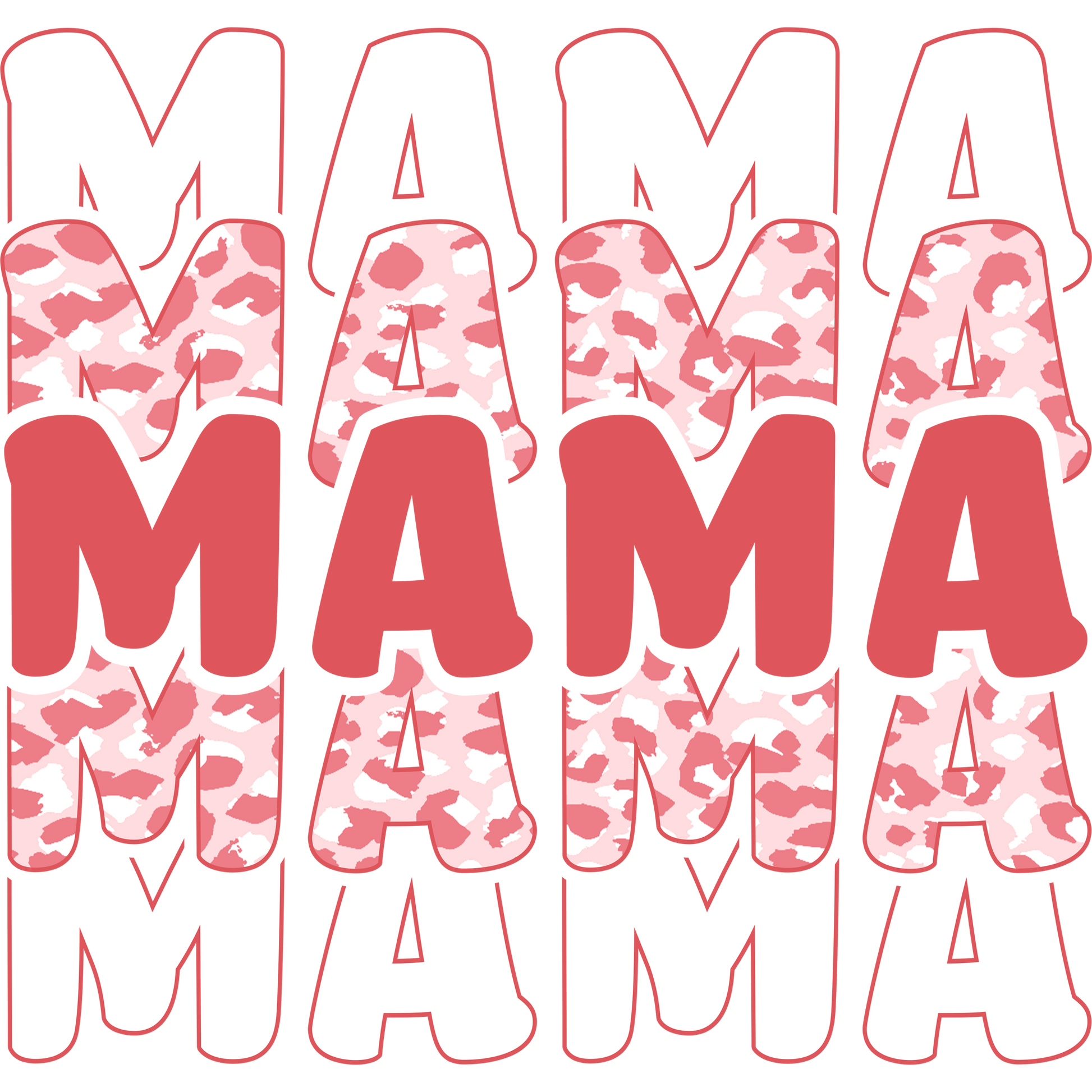 MAMA Text Design Camo Background Graphic product