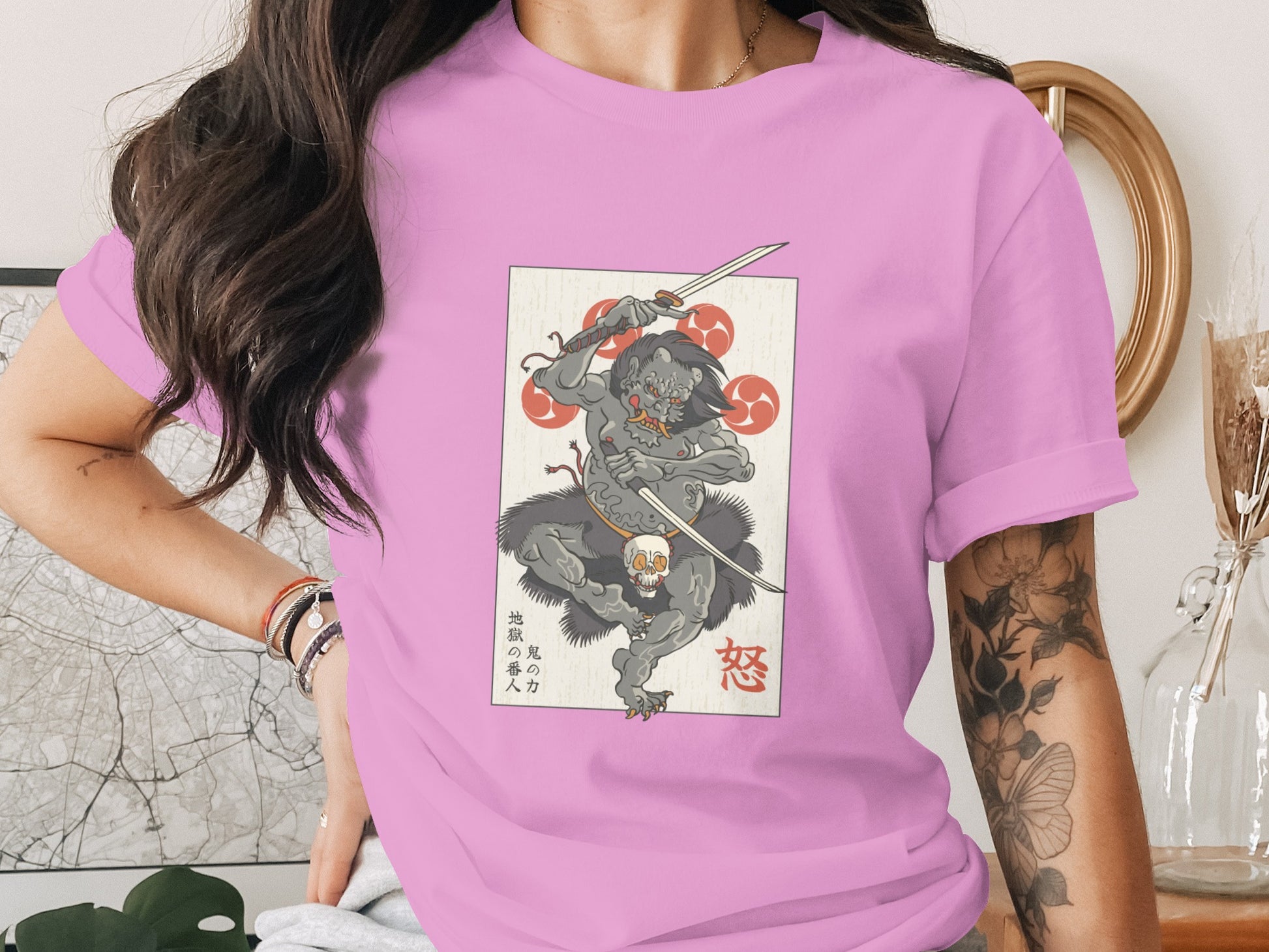 Japanese Mythical Warrior Graphic Tee