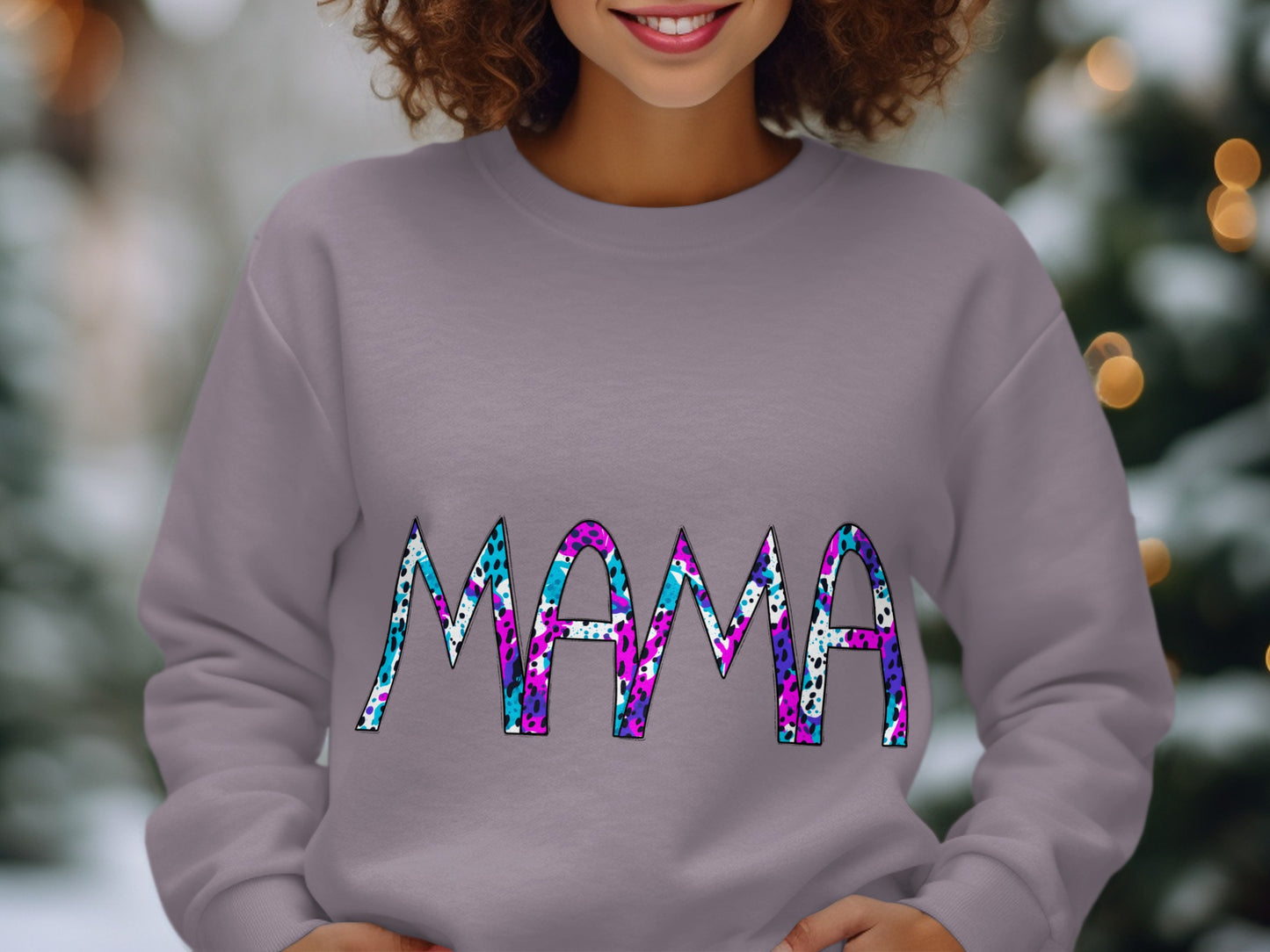 Vibrant Mama Graphic Sweatshirt for Trendy Wardrobe