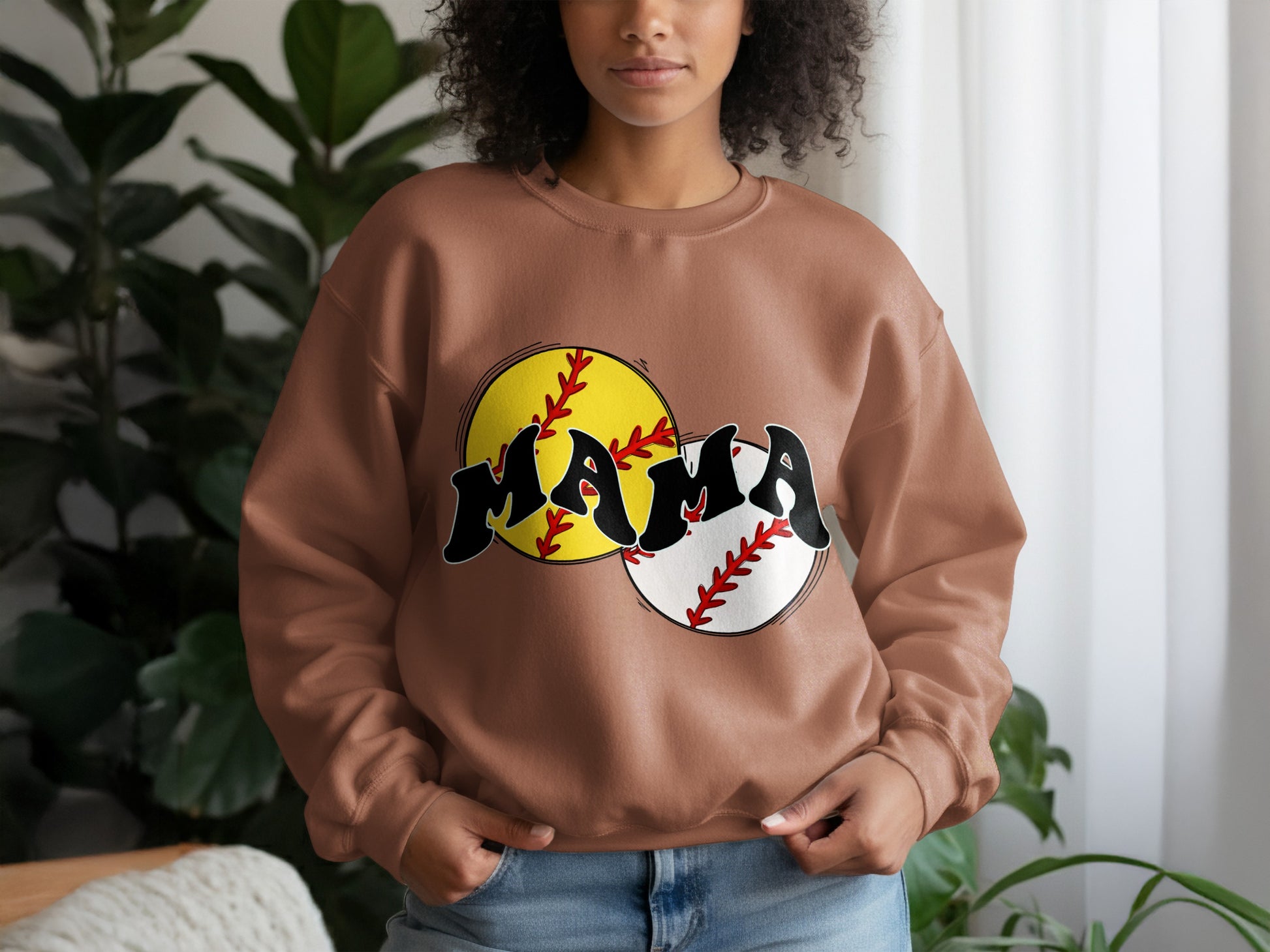 Mama Baseball Sweatshirt for Sports Enthusiasts