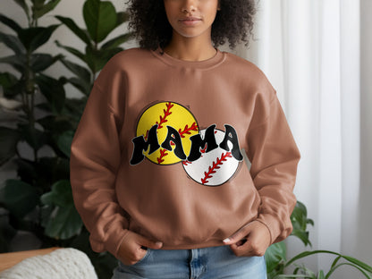 Mama Baseball Sweatshirt for Sports Enthusiasts
