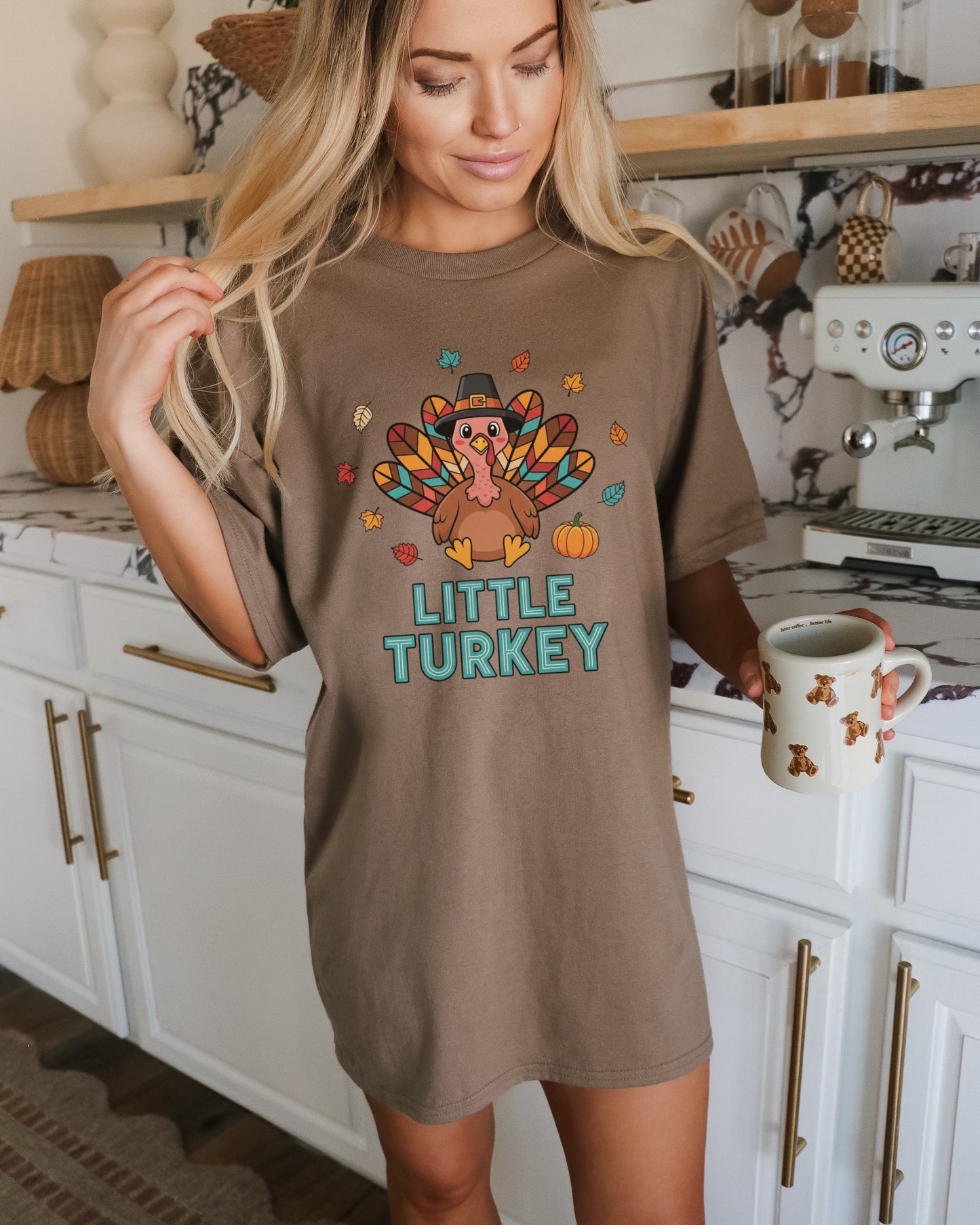 Little Turkey Graphic Tee for Casual Wear Shirt