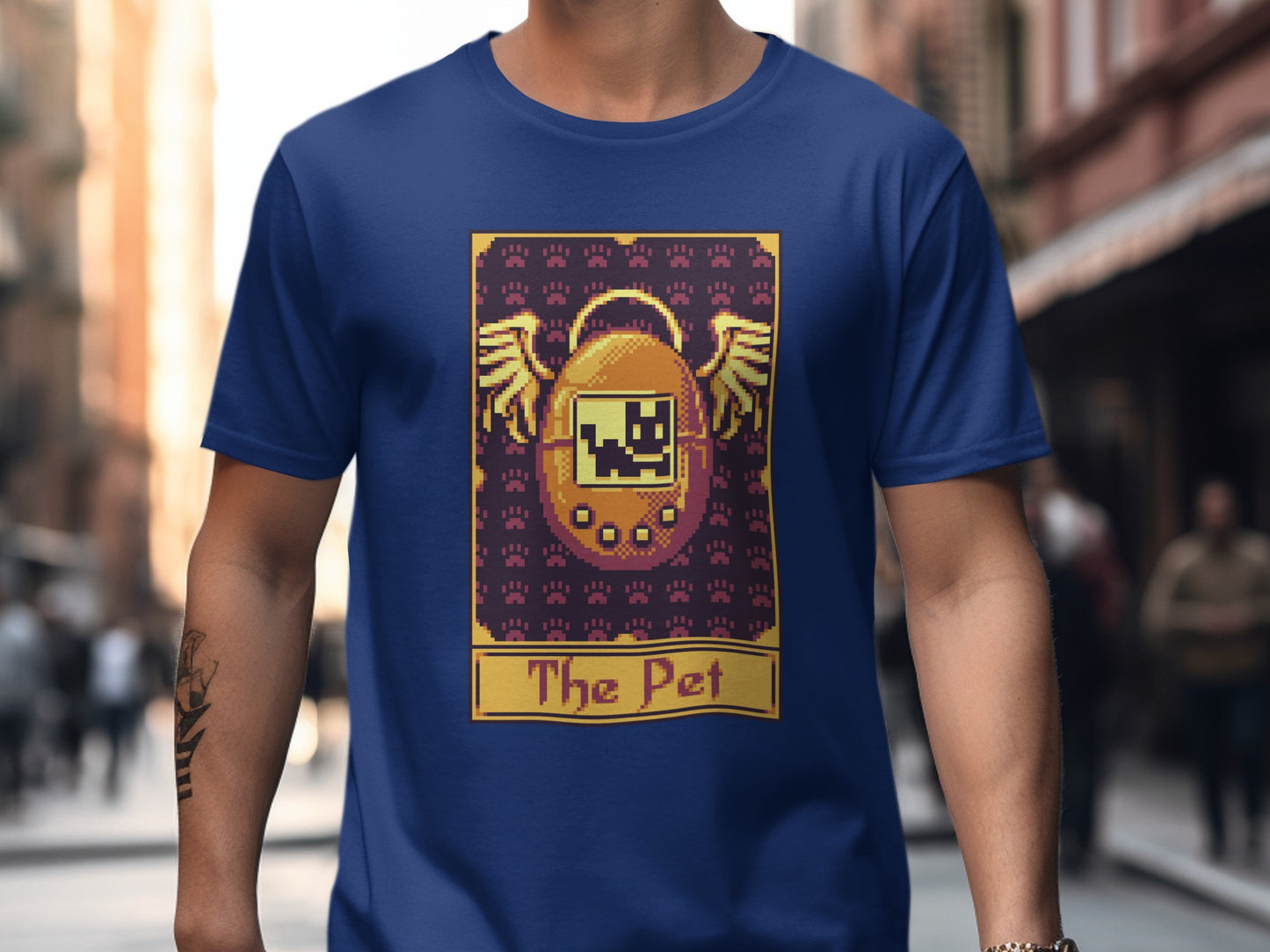 The Pet Retro Style Pixel Art Graphic T-Shirt