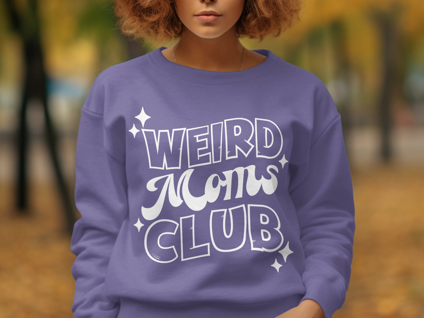 Weird Moms Club Graphic Sweatshirt Apparel