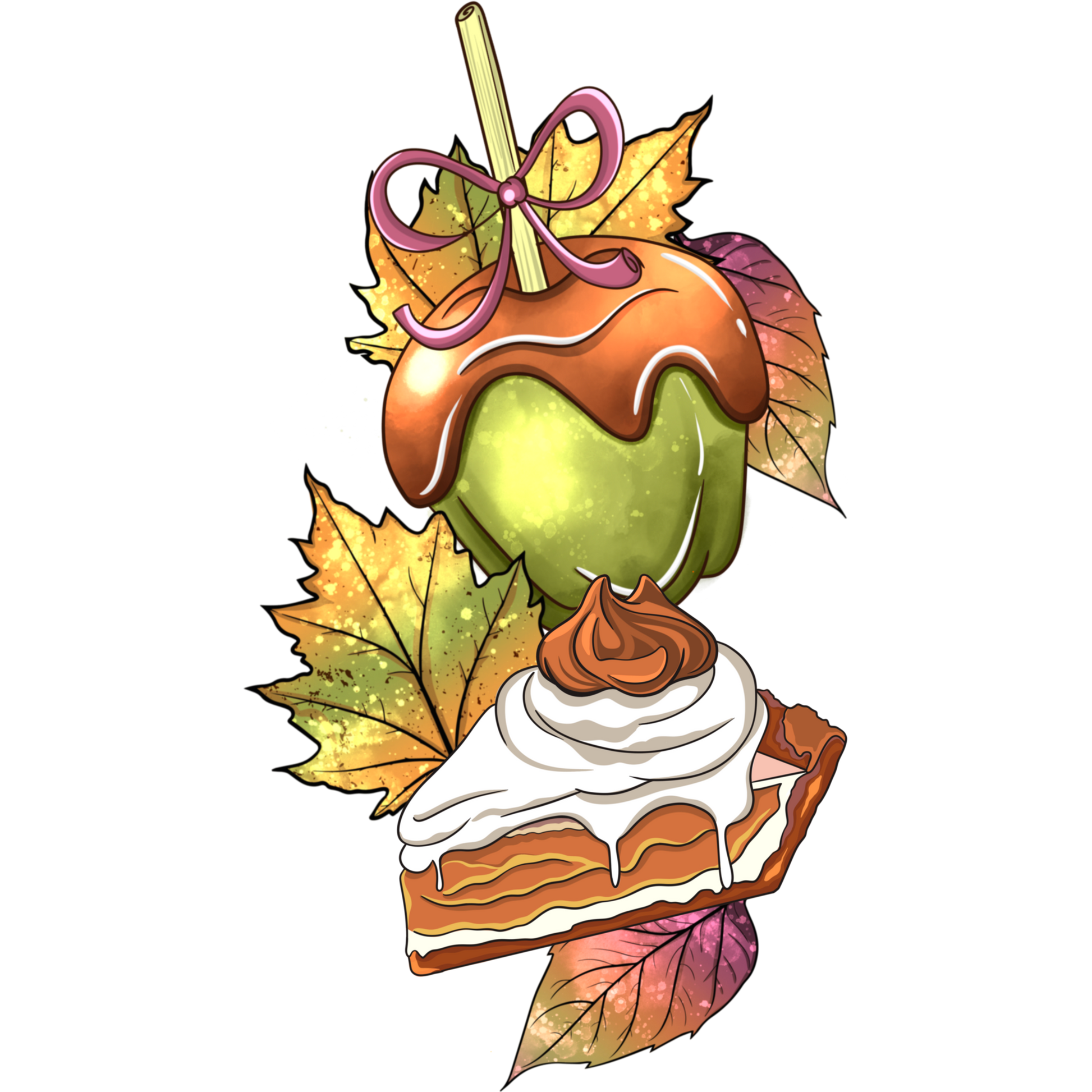 Autumn Themed Dessert and Candy Apple Product