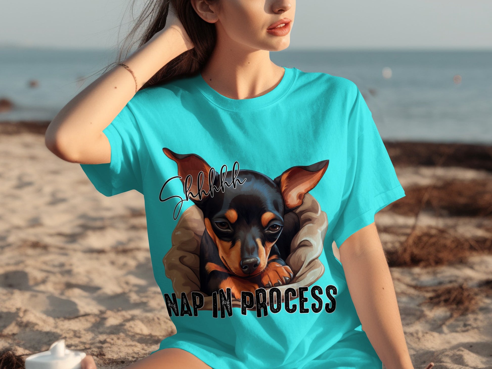 Shhhh Nap in Process Cute Chihuahua Sleeping Shirt