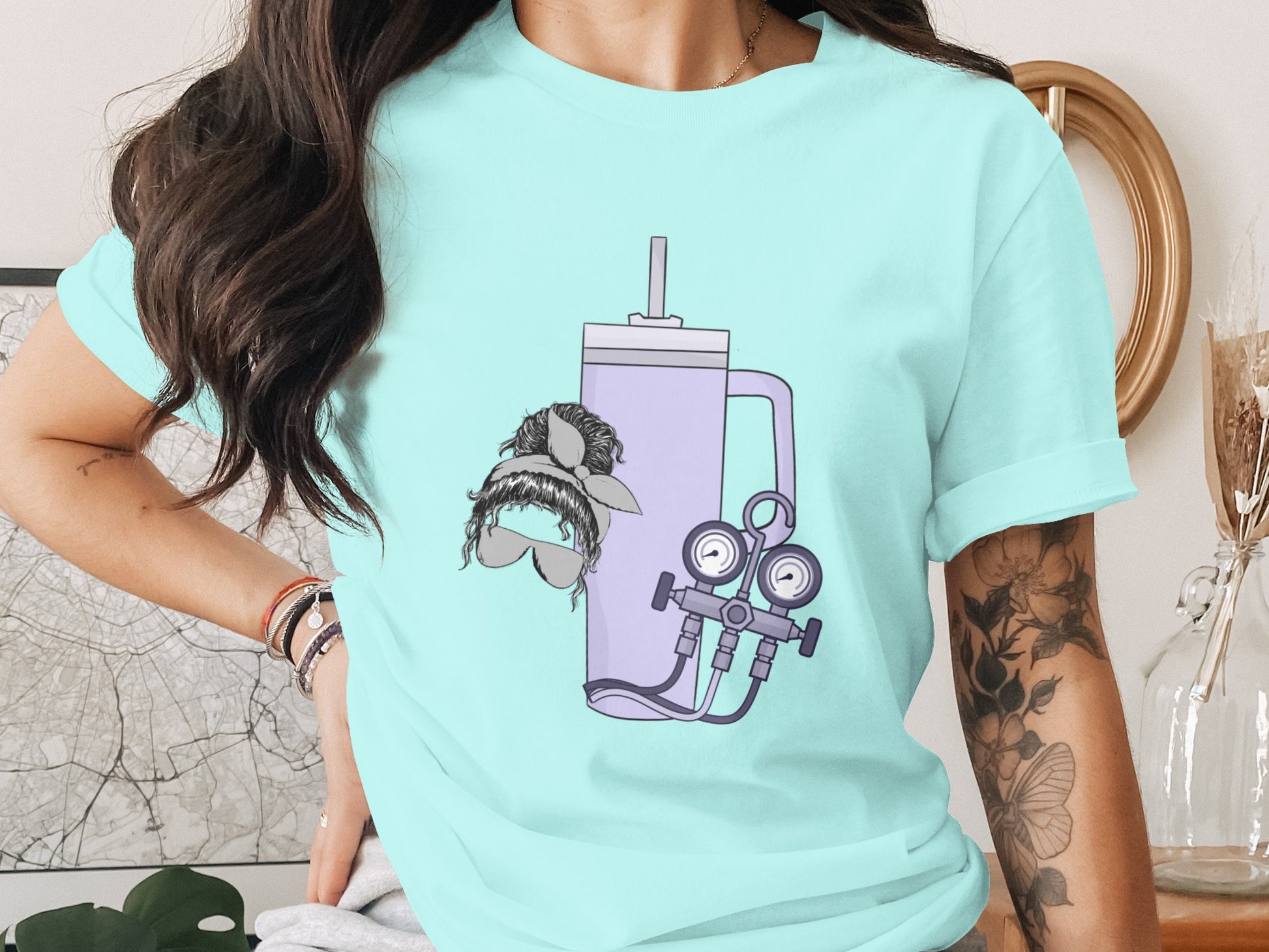 Fun Scuba Diving Mustache Artwork on Comfortable product