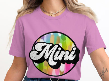 Colorful Mini Graphic Tee Shirt