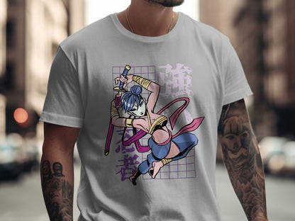 Anime Character Graphic Short Sleeve T-Shirt