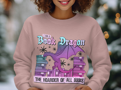 I Am A Book Dragon The Hoarder Of All Books Sweater