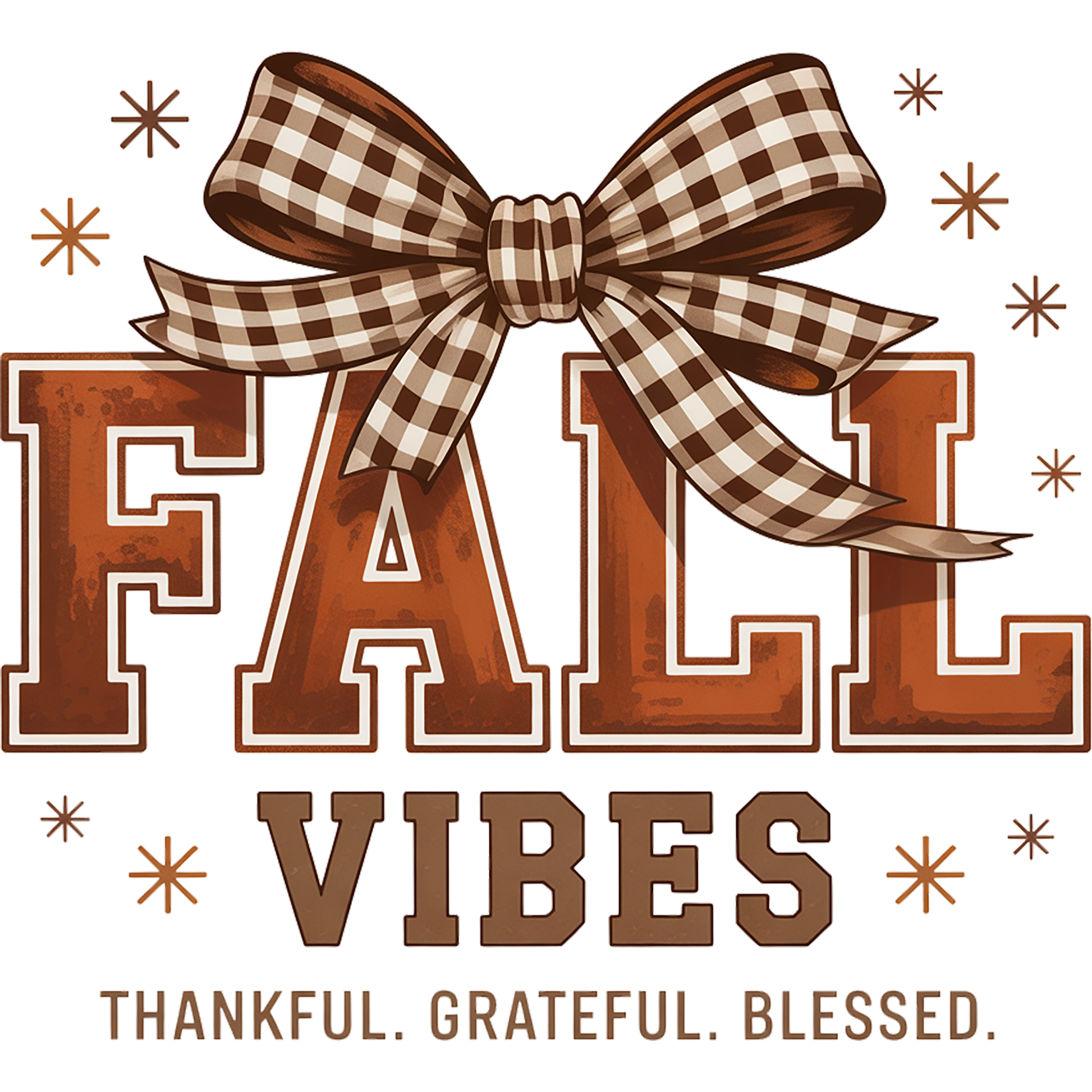 Fall Vibes Thankful Grateful Blessed Decoration