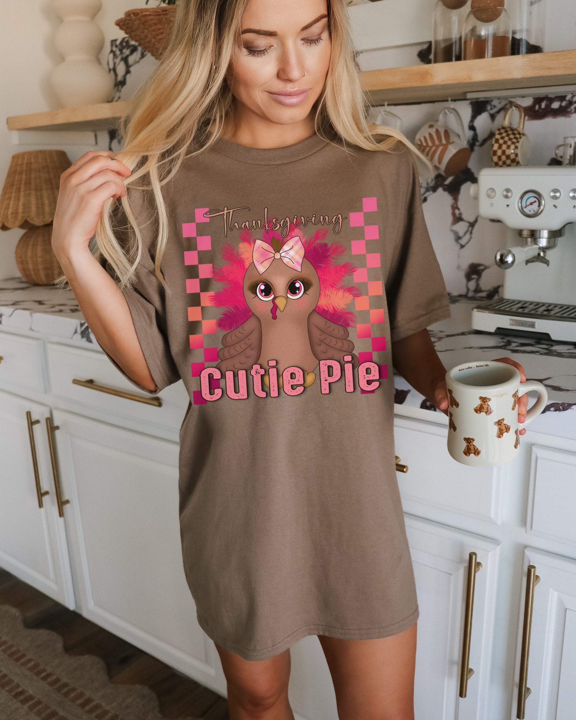 Thanksgiving Cutie Pie Graphic Tee Shirt