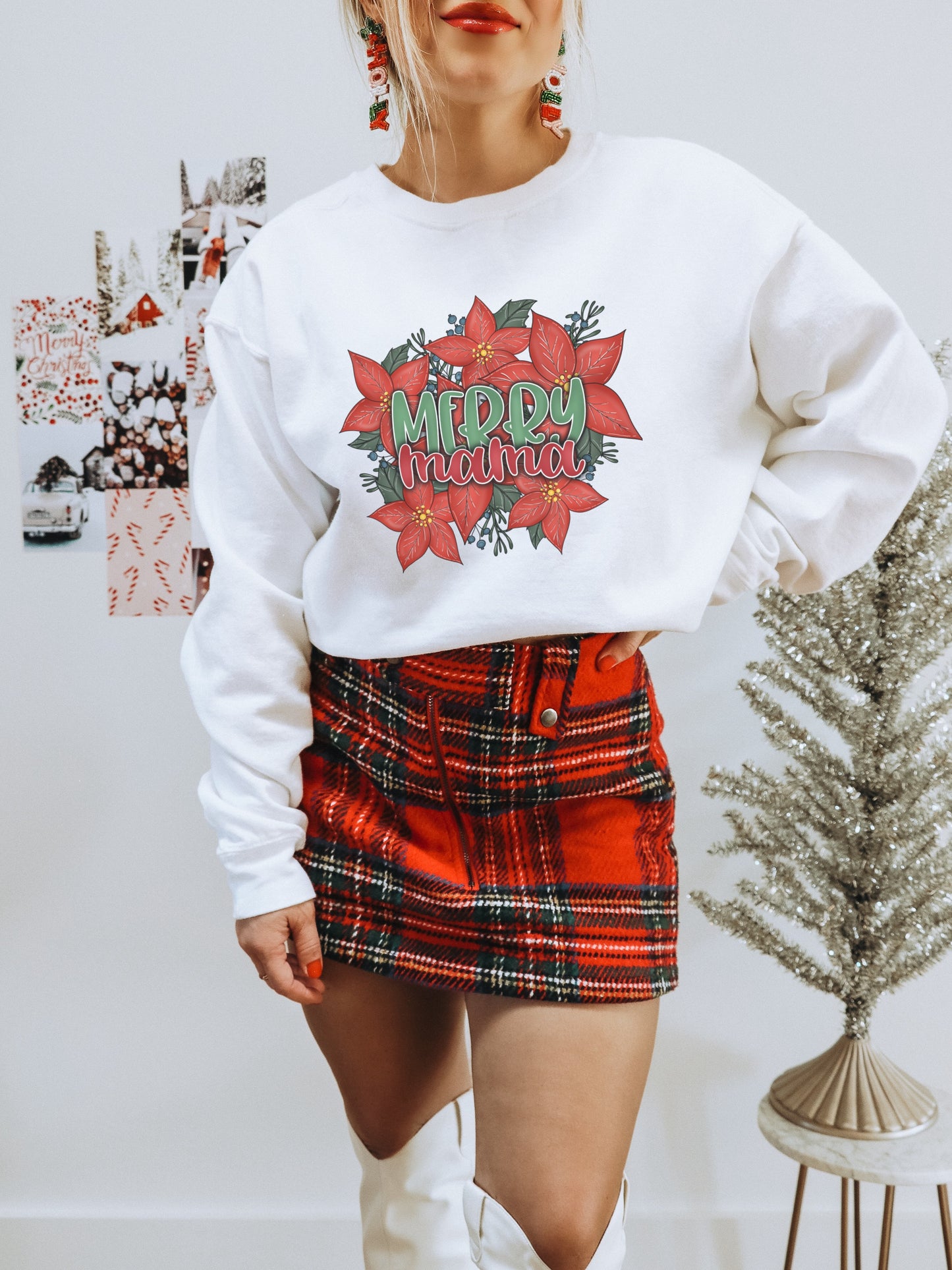 Festive Merry Mamá Sweater for Holiday Cheer